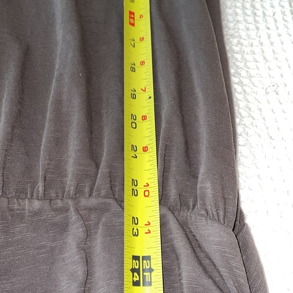 Sundry Gardien Ruched Racerback Tank Dress. Charcoal Grey. Size 3 (Large). - Picture 10 of 12